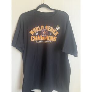 MLB Houston Astros World Series 2017 Champions Baseball T-Shirt Size 2XL